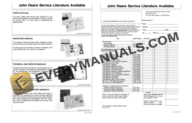 John Deere 790 Excavator Operator Manual OMT114469 2 John Deere 790 Excavator Operator Manual OMT114469 - Image 2