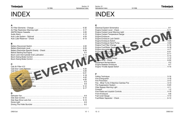 John Deere 850, 950 Feller Buncher Operator Manual OMF283586 2 John Deere 850, 950 Feller Buncher Operator Manual OMF283586 - Image 2