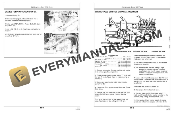 John Deere 892E LC Excavator Operator Manual OMT161068 4 John Deere 892E LC Excavator Operator Manual OMT161068 - Image 2