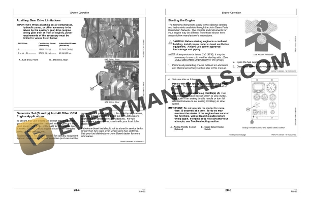John Deere 9.0L OEM Diesel Engine (Tier 3 Stage III A Platform) Operator Manual OMRG36864 4 John Deere 9.0L OEM Diesel Engine (Tier 3 Stage III A Platform) Operator Manual OMRG36864 - Image 2