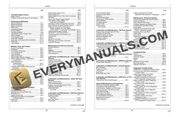 John Deere 9430, 9530, 9630 Scraper Tractors Operator Manual OMAR283051A 4 John Deere 9430, 9530, 9630 Scraper Tractors Operator Manual OMAR283051A - Image 2