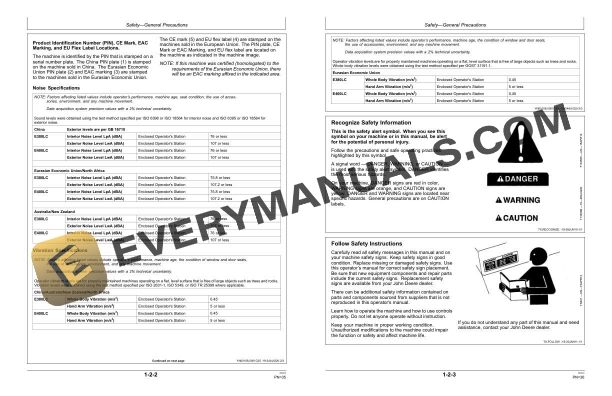 John Deere E380LC, E400LC Excavator Operator Manual OMT401464X19 4 John Deere E380LC, E400LC Excavator Operator Manual OMT401464X19 - Image 2