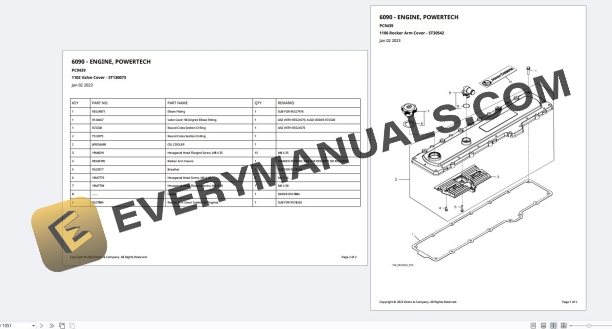 John Deere 9.0L 6090 Engine Parts Catalog PC9439 5 John Deere 9.0L 6090 Engine Parts Catalog PC9439 - Image 3