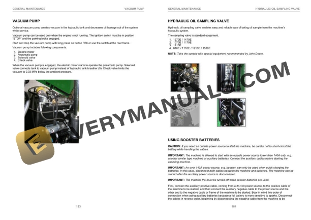 John Deere 1110E (Fixed Cabin) CTL Forwarder Operator Instruction F684258 4 John Deere 1110E (Fixed Cabin) CTL Forwarder Operator Instruction F684258 - Image 2