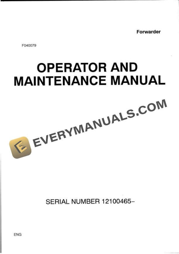 John Deere Timberjack 1210B Forwarder Operator and Maintenance Manual F040079 1 John Deere Timberjack 1210B Forwarder Operator Manual F040079