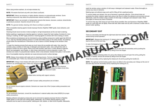 John Deere 1510E Fixed Cabin - T3 (IT4 Platform) CTL Forwarder Operator Instruction F684189 4 John Deere 1510E Fixed Cabin - T3 (IT4 Platform) CTL Forwarder Operator Instruction F684189 - Image 2