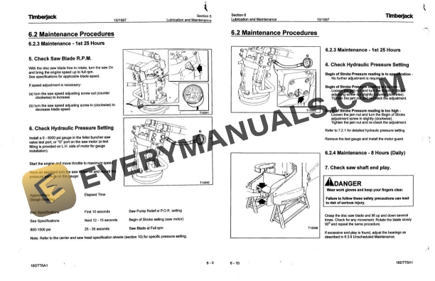 John Deere Timberjack 18 inch Drive to Tree Operator Manual F286554 2 John Deere Timberjack 18 inch Drive to Tree Operator Manual F286554 - Image 2