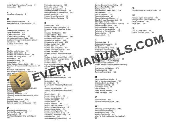John Deere 1910E Tier 3 CTL Forwarder Operator Instruction F684833 4 John Deere 1910E Tier 3 CTL Forwarder Operator Instruction F684833 - Image 2