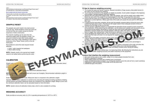 John Deere 1910E Tier 3 CTL Forwarder Operator Instruction F722439 2 John Deere 1910E Tier 3 CTL Forwarder Operator Instruction F722439 - Image 2