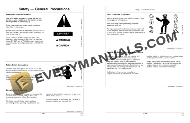 John Deere Timberjack 335C, 435C Log Loader Operator Manual F390693 4 John Deere Timberjack 335C, 435C Log Loader Operator Manual F390693 - Image 2