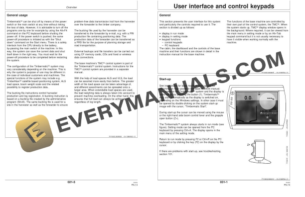 John Deere Timberjack Timbermatic 700, 900 Control System Operator Manual OMF065312 2 John Deere Timberjack Timbermatic 700, 900 Control System Operator Manual OMF065312 - Image 2