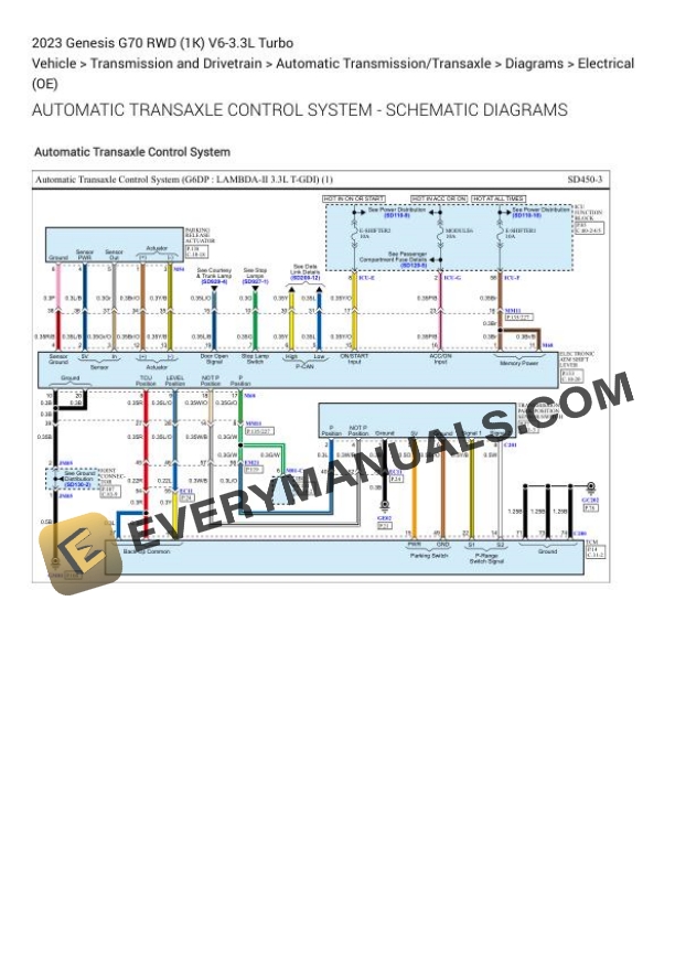 Genesis G70 RWD (1K) 2023 Wiring Diagrams V6-3.3L Turbo.pdf 4 Genesis G70 RWD (1K) 2023 Wiring Diagrams V6-3.3L Turbo.pdf - Image 2