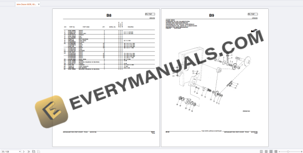 John Deere 665R, 666, 666R Row Crop Header Parts Catalog PC4251 30NOV00 PDF 6 John Deere 665R, 666, 666R Row Crop Header Parts Catalog PC4251 30NOV00 PDF - Image 4