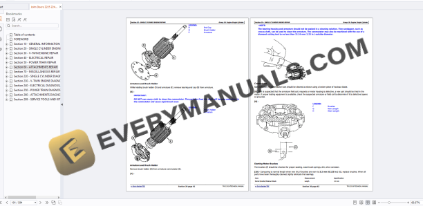 John Deere Z225 Z245 Z235 Z255 EZtrak Riding Lawn Residential Mower Diagnosis Repair Manual TM112919 PDF 4 John Deere Z225 Z245 Z235 Z255 EZtrak Riding Lawn Residential Mower Diagnosis Repair Manual TM112919 PDF - Image 3
