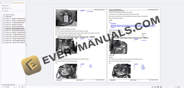 John Deere Z225 Z245 Z235 Z255 EZtrak Riding Lawn Residential Mower Diagnosis Repair Manual TM112919 PDF 5 John Deere Z225 Z245 Z235 Z255 EZtrak Riding Lawn Residential Mower Diagnosis Repair Manual TM112919 PDF - Image 4