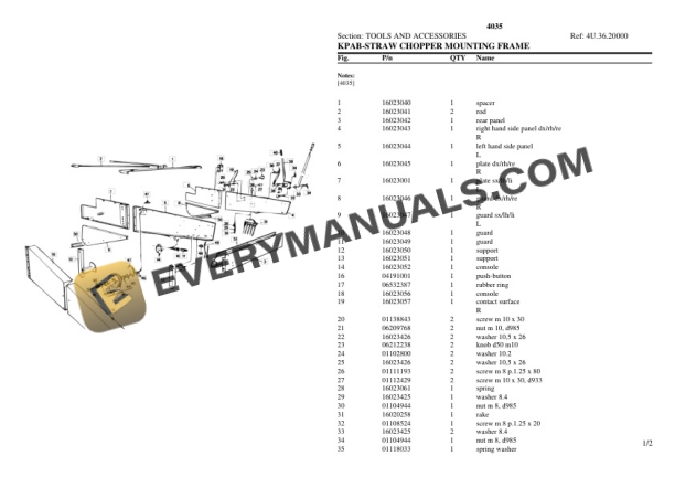 Deutz-Fahr 4035 Tractor Parts Catalog PDF-5