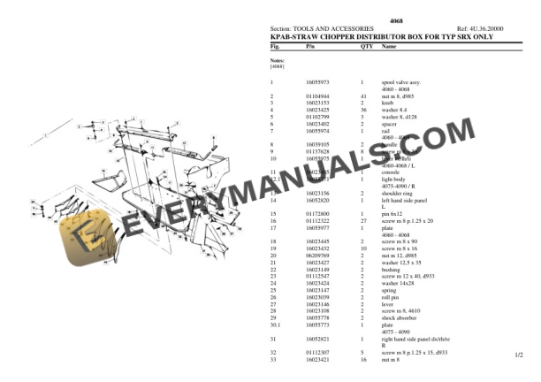 Deutz-Fahr 4068 Tractor Parts Catalog PDF-5