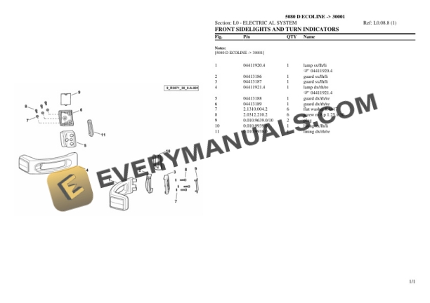 Deutz-Fahr 5080 D ECOLINE (30001) Tractor Parts Catalog PDF 7 Deutz-Fahr 5080 D ECOLINE (30001) Tractor Parts Catalog PDF - Image 5
