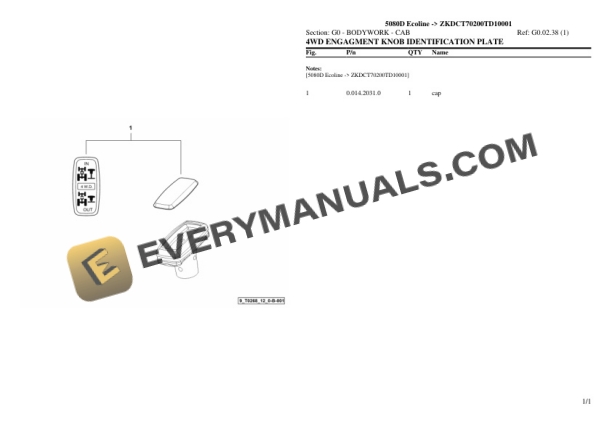 Deutz-Fahr 5080D Ecoline (ZKDCT70200TD10001) Tractor Parts Catalog PDF 5 Deutz-Fahr 5080D Ecoline (ZKDCT70200TD10001) Tractor Parts Catalog PDF - Image 3