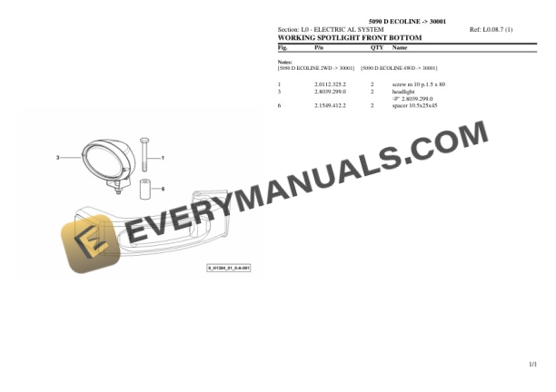 Deutz-Fahr 5090 D ECOLINE (30001) Tractor Parts Catalog PDF 7 Deutz-Fahr 5090 D ECOLINE (30001) Tractor Parts Catalog PDF - Image 5