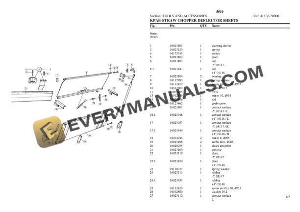 Deutz-Fahr 5510 Tractor Parts Catalog PDF 7 Deutz-Fahr 5510 Tractor Parts Catalog PDF-5