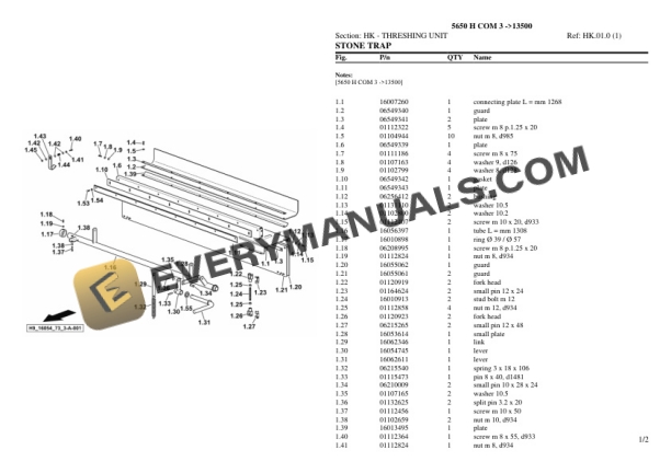 Deutz-Fahr 5650 H COM 3 (13500) Tractor Parts Catalog PDF 7 Deutz-Fahr 5650 H COM 3 (13500) Tractor Parts Catalog PDF - Image 5