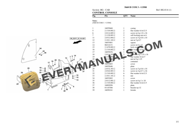 Deutz-Fahr 5660 H COM 3 (13500) Tractor Parts Catalog PDF 6 Deutz-Fahr 5660 H COM 3 (13500) Tractor Parts Catalog PDF - Image 4