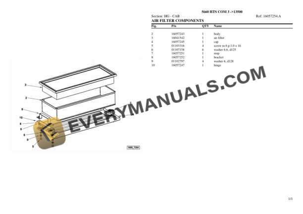 Deutz-Fahr 5660 HTS COM 3 (13500) Tractor Parts Catalog PDF 6 Deutz-Fahr 5660 HTS COM 3 (13500) Tractor Parts Catalog PDF - Image 4