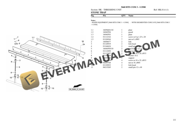 Deutz-Fahr 5660 HTS COM 3 (13500) Tractor Parts Catalog PDF 7 Deutz-Fahr 5660 HTS COM 3 (13500) Tractor Parts Catalog PDF - Image 5