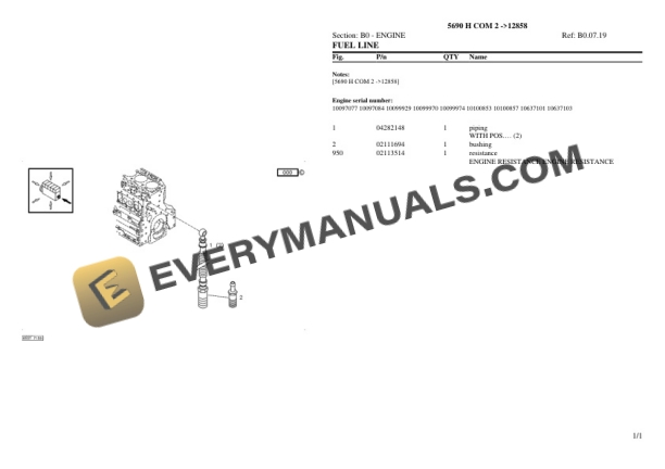 Deutz-Fahr 5690 H COM 2 (12858) Tractor Parts Catalog PDF 4 Deutz-Fahr 5690 H COM 2 (12858) Tractor Parts Catalog PDF - Image 2