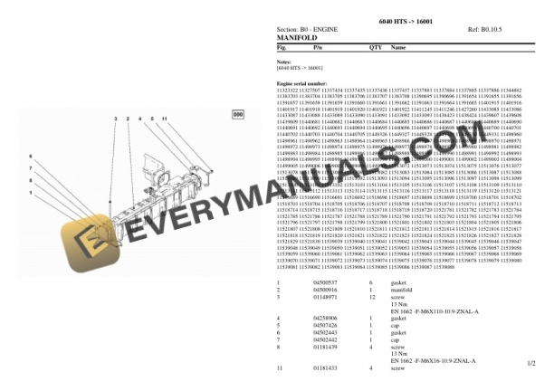 Deutz-Fahr 6040 HTS (16001) Tractor Parts Catalog PDF 4 Deutz-Fahr 6040 HTS (16001) Tractor Parts Catalog PDF - Image 2