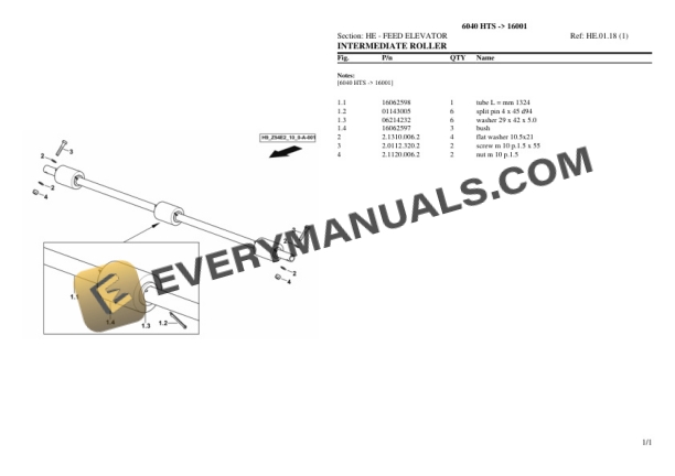 Deutz-Fahr 6040 HTS (16001) Tractor Parts Catalog PDF 5 Deutz-Fahr 6040 HTS (16001) Tractor Parts Catalog PDF - Image 3