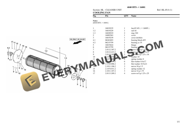 Deutz-Fahr 6040 HTS (16001) Tractor Parts Catalog PDF 7 Deutz-Fahr 6040 HTS (16001) Tractor Parts Catalog PDF - Image 5