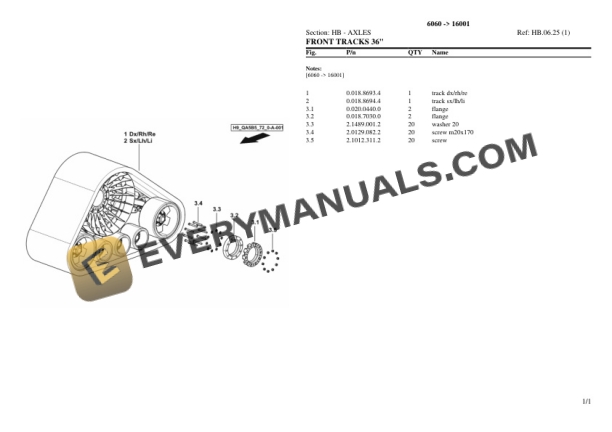 Deutz-Fahr 6060 (16001) Tractor Parts Catalog PDF 4 Deutz-Fahr 6060 (16001) Tractor Parts Catalog PDF - Image 2