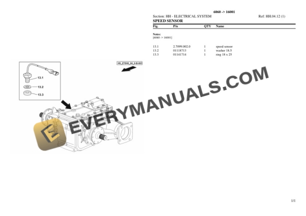 Deutz-Fahr 6060 (16001) Tractor Parts Catalog PDF 6 Deutz-Fahr 6060 (16001) Tractor Parts Catalog PDF - Image 4
