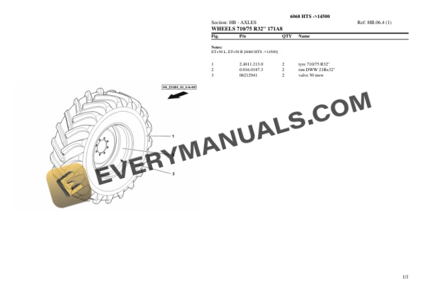 Deutz-Fahr 6060 HTS (14500) Tractor Parts Catalog PDF 4 Deutz-Fahr 6060 HTS (14500) Tractor Parts Catalog PDF - Image 2