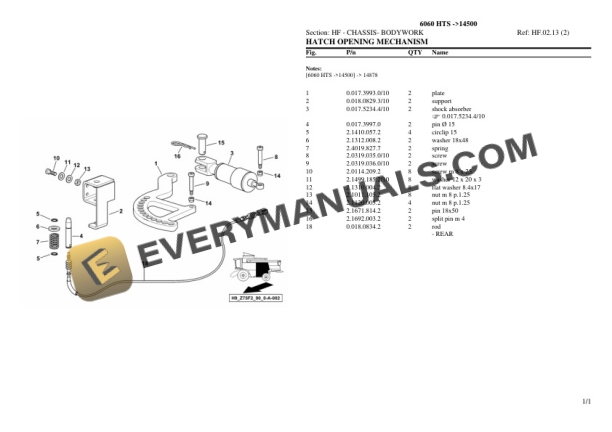 Deutz-Fahr 6060 HTS (14500) Tractor Parts Catalog PDF 5 Deutz-Fahr 6060 HTS (14500) Tractor Parts Catalog PDF - Image 3