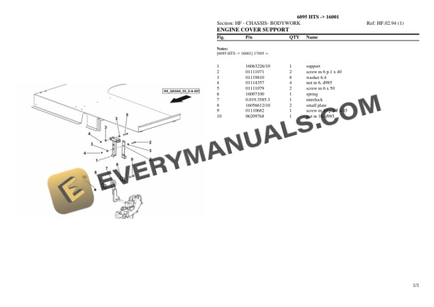 Deutz-Fahr 6095 HTS (16001) Tractor Parts Catalog PDF 5 Deutz-Fahr 6095 HTS (16001) Tractor Parts Catalog PDF - Image 3