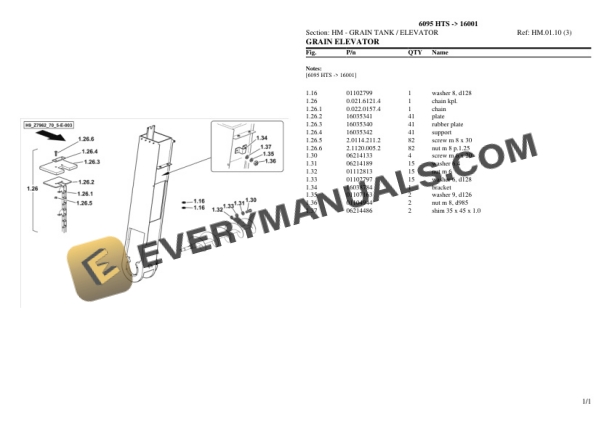 Deutz-Fahr 6095 HTS (16001) Tractor Parts Catalog PDF 7 Deutz-Fahr 6095 HTS (16001) Tractor Parts Catalog PDF - Image 5