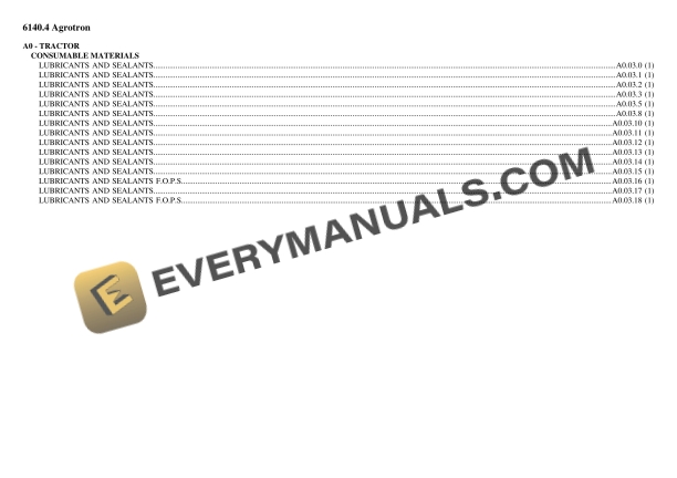 Deutz-Fahr 6140.4 Agrotron Tractor Parts Catalog PDF