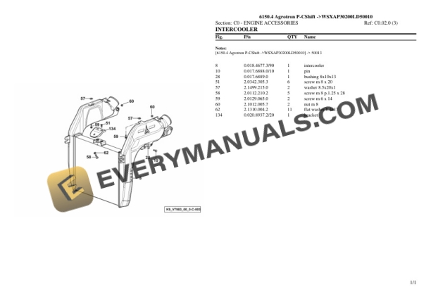 Deutz-Fahr 6150.4 Agrotron P-CShift (WSXAP30200LD50010) Tractor Parts Catalog PDF 4 Deutz-Fahr 6150.4 Agrotron P-CShift (WSXAP30200LD50010) Tractor Parts Catalog PDF - Image 2