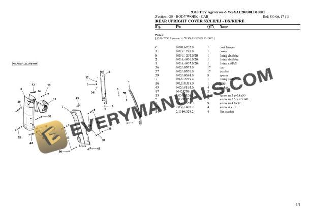 Deutz-Fahr 9310 TTV Agrotron (WSXAE20200LD10001) Tractor Parts Catalog PDF 5 Deutz-Fahr 9310 TTV Agrotron (WSXAE20200LD10001) Tractor Parts Catalog PDF - Image 3