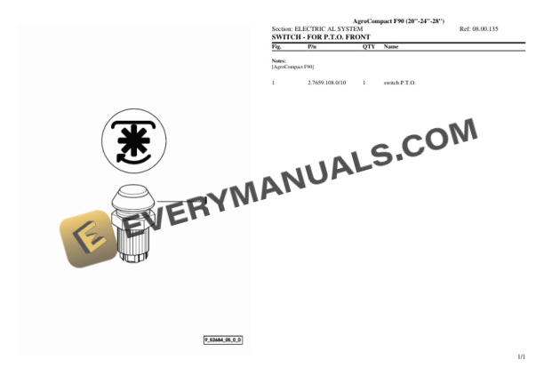 Deutz-Fahr AgroCompact F90 (20 24 28'') Tractor Parts Catalog PDF 6 Deutz-Fahr AgroCompact F90 (20 24 28'') Tractor Parts Catalog PDF - Image 4