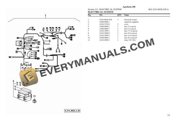 Deutz-Fahr Agrofarm 100 Tractor Parts Catalog PDF 7 Deutz-Fahr Agrofarm 100 Tractor Parts Catalog PDF - Image 5