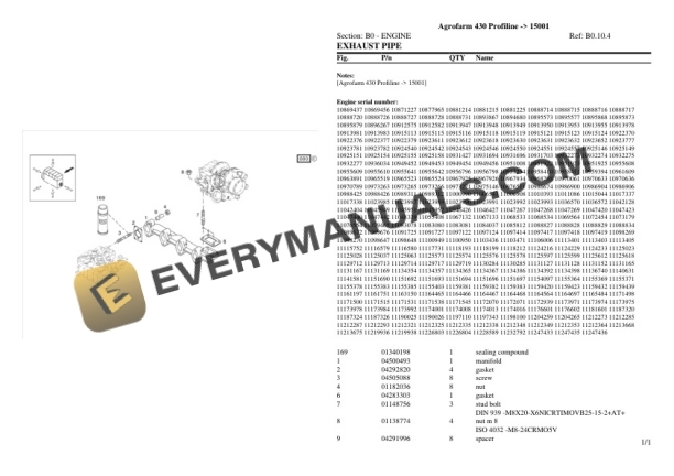 Deutz-Fahr Agrofarm 430 Profiline (15001) Tractor Parts Catalog PDF 4 Deutz-Fahr Agrofarm 430 Profiline (15001) Tractor Parts Catalog PDF - Image 2