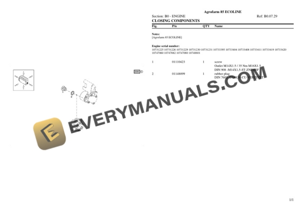 Deutz-Fahr Agrofarm 85 ECOLINE Tractor Parts Catalog PDF 4 Deutz-Fahr Agrofarm 85 ECOLINE Tractor Parts Catalog PDF - Image 2