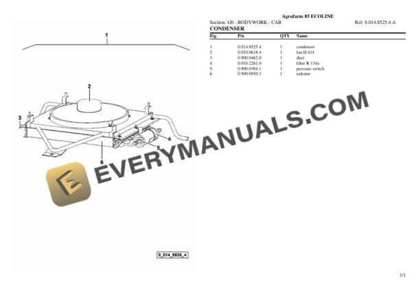 Deutz-Fahr Agrofarm 85 ECOLINE Tractor Parts Catalog PDF 6 Deutz-Fahr Agrofarm 85 ECOLINE Tractor Parts Catalog PDF - Image 4