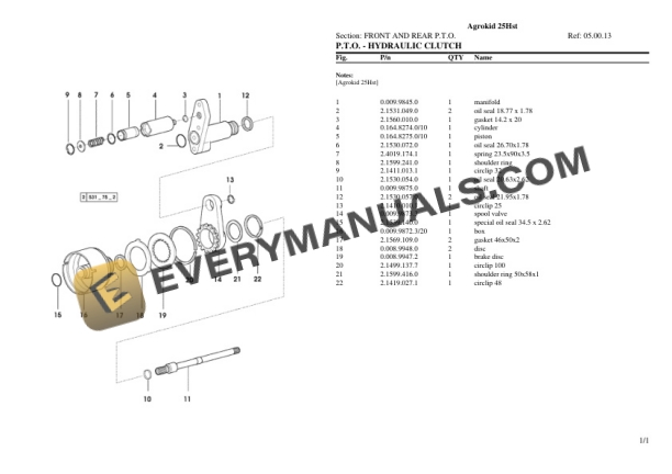 Deutz-Fahr Agrokid 25Hst Tractor Parts Catalog PDF 5 Deutz-Fahr Agrokid 25Hst Tractor Parts Catalog PDF - Image 3