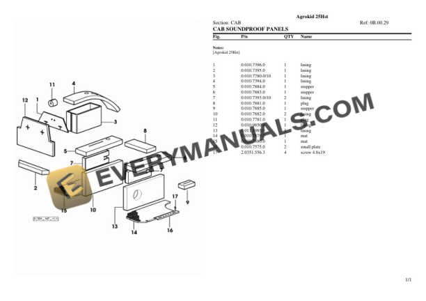 Deutz-Fahr Agrokid 25Hst Tractor Parts Catalog PDF 7 Deutz-Fahr Agrokid 25Hst Tractor Parts Catalog PDF - Image 5