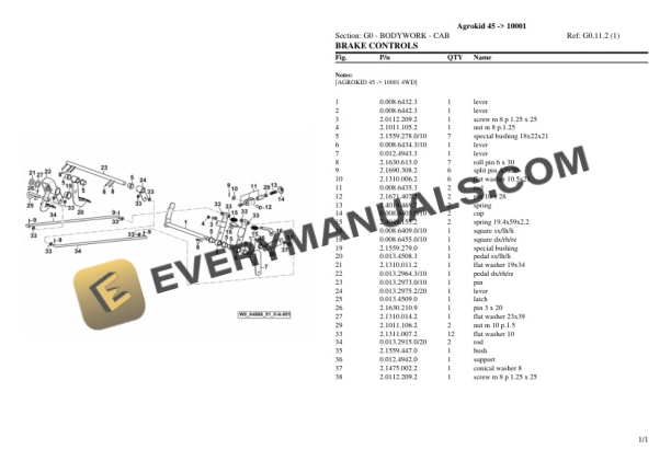 Deutz-Fahr Agrokid 45 (10001) Tractor Parts Catalog PDF 6 Deutz-Fahr Agrokid 45 (10001) Tractor Parts Catalog PDF - Image 4
